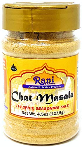 Book Cover Rani Chat Masala (14-Spice Blend) Tangy Indian Seasoning 4.5oz (127.5g) ~ All Natural, No MSG! | Vegan | No Colors | Gluten Friendly | Non-GMO | Indian Origin