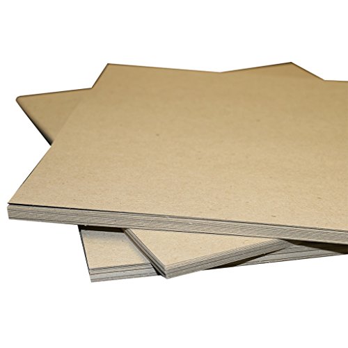 Book Cover 8.5x11 22PT Chipboard 200 Pack | .022 Thickness | Brown Scrapbooking Brown Kraft Sheets | Pad Inserts for mailing and Shipping Protection and Many Other uses | Secure Seal by Shipping Depot