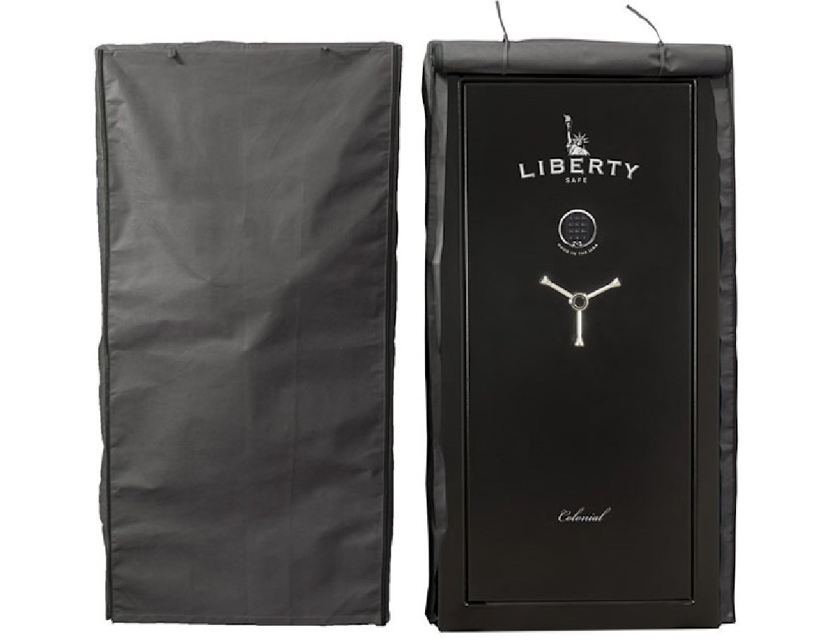 Book Cover Liberty Safe Cover Up and Protector - Conceal Gun Safe from Sight, 20-25 Size - Lightweight, Breathable, Moisture Resistant