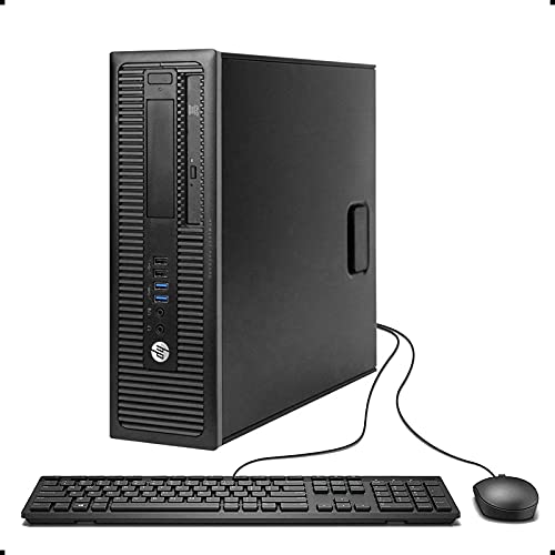 Book Cover HP EliteDesk 800 G1 Small Form Desktop Computer Tower PC (Intel Quad Core i5-4570, 16GB Ram, 240GB Brand New Solid State SSD, WIFI) Win 10 Pro (Renewed) Dual Monitor Support HDMI + VGA