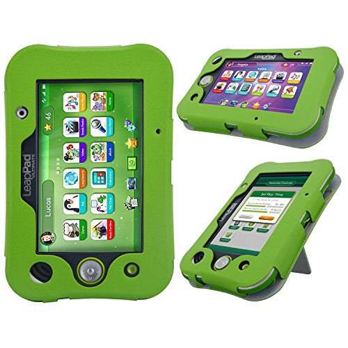 Book Cover LeapPad Ultimate Case - HOTCOOL New PU Leather with Kickstand Cover Case for Leapfrog LeapPad Ultimate Tablet, Green