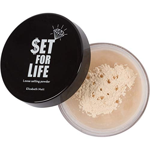 Book Cover Cruelty-Free and Talc-Free, Translucent Loose Face Setting Powder: Elizabeth Mott Set for Life Finishing Powder - No Color Baking Makeup for Oily Skin - Shine Control Matte Beauty Make Up Powder for Light Skin Tones - 15g