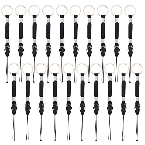 Book Cover Bememo 20 Packs Black Nylon Lanyard Strap with Quick Release Buckle for USB Flash Drive, MP3, MP4 Player, Keychain, ID Card Holders and Other Small Electronic Devices