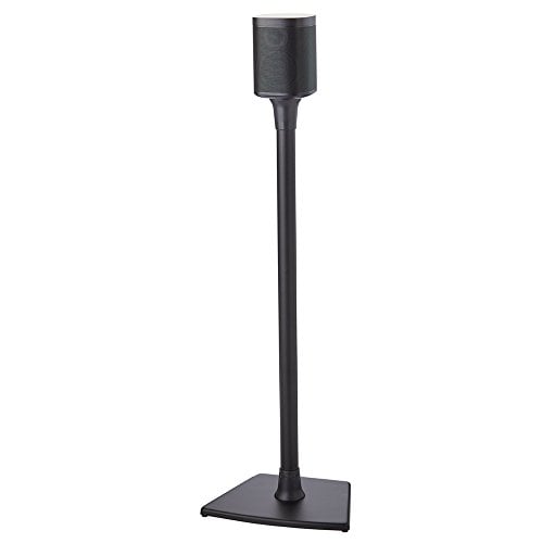 Book Cover Sanus Wireless Speaker Stand Designed for SONOS ONE - Single Stand (Black)