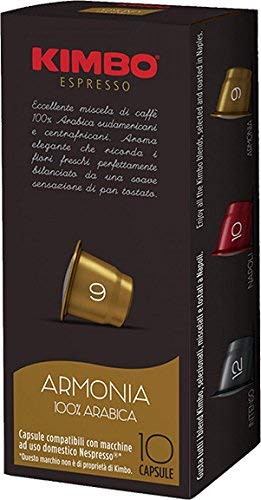 Book Cover 4 Boxes of Kimbo Espresso Armonia Nespresso Capsules