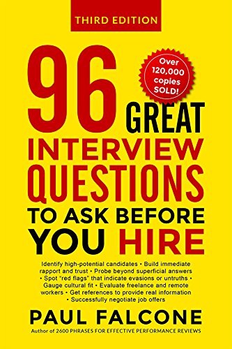 Book Cover 96 Great Interview Questions to Ask Before You Hire
