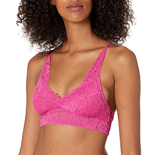 Book Cover Amazon Brand - Mae Women's Lace Racerback Bralette with Removable Pads (for A-C cups)