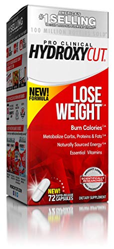 Book Cover Hydroxycut Pro Clinical Weight Loss Supplements with Apple Cider Vinegar and Vitamins, Burn Calories & Get Naturally Sourced Energy, 72 Pills