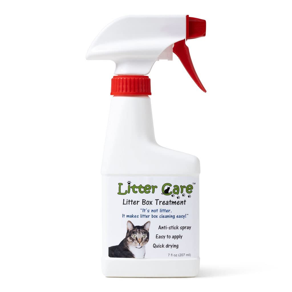 Book Cover Litter Care - A Non-Stick Spray Coating for The Litter Box or pet Enclosure