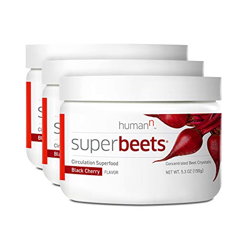 Book Cover humanN SuperBeets Circulation Superfood Concentrated Beet Powder Nitric Oxide Boosting Supplement (Black Cherry Flavor, 5.3-Ounce, 3-Pack)