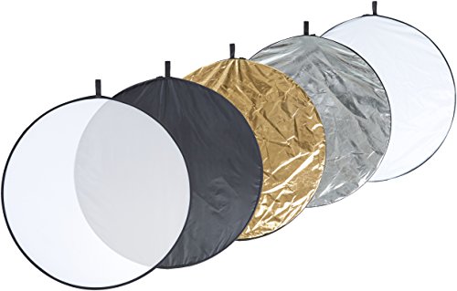 Book Cover Amazon Basics 109.22 cm 5-1 Collapsible Multi-Disc Light Reflector with bag