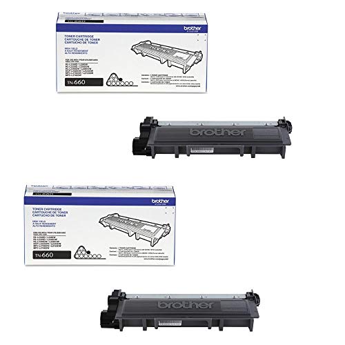 Book Cover Brother Printer TN660 High Yield Toner, Pack of 2