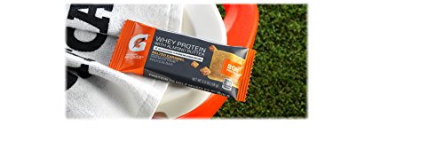 Book Cover Gatorade Whey Protein With Almond Butter Bars, Salted Caramel, 12 Count