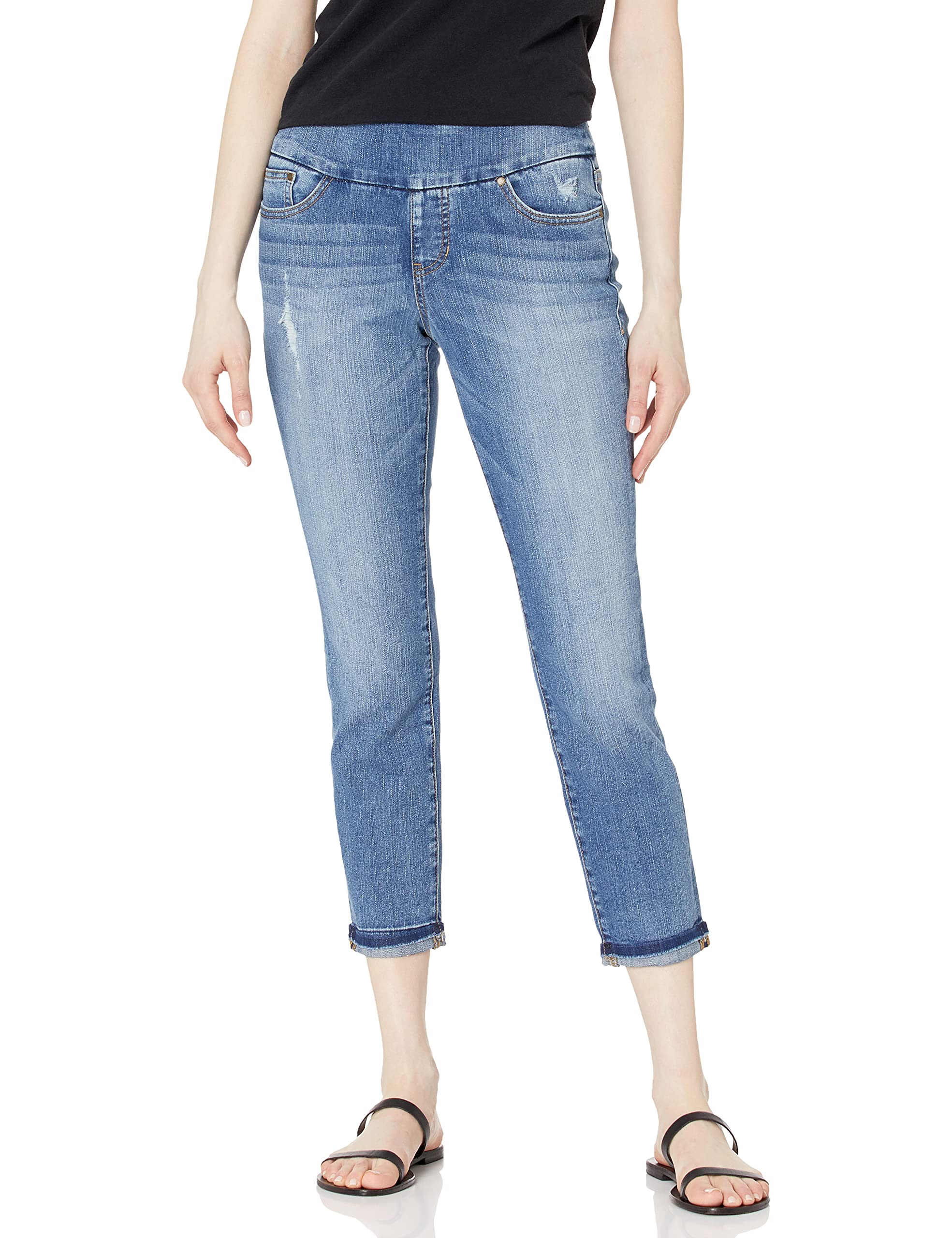 Book Cover Jag Jeans Women's Amelia Slim Ankle Pull on Jean