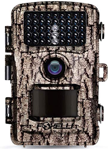 Book Cover Foxelli Trail Camera â€“ 14MP 1080P Full HD Wildlife Scouting Hunting Camera with Motion Activated Night Vision, 120Â° Wide Angle Lens, 42 IR LEDs and 2.4â€ LCD Screen, IP66 Waterproof Game Camera