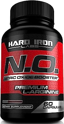 Book Cover L Arginine Nitric Oxide Supplement for Men – Fast Acting Workout Pump Booster Pills to Train Hard & Last Longer - L Citrulline and Beta Alanine for Blood Flow Support – 60 Capsules