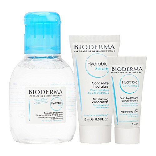 Book Cover Bioderma - Hydrabio - Discovery Kit - Micellar Water / Gel Cream / Serum - Cleansing and Skin Hydrating - for Dehydrated Skin