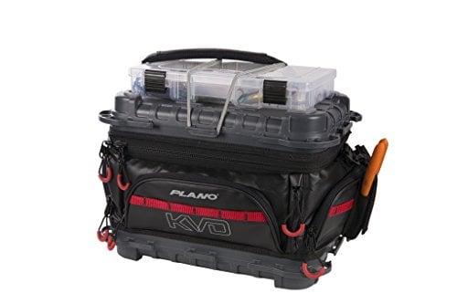 Book Cover Plano PLAB36700 KVD Signature Series 3600 Size Tackle Bag, Black/Grey/Red, Premium Tackle Storage