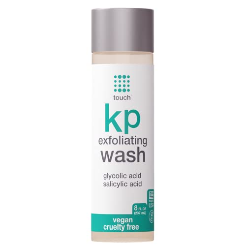 Book Cover Touch Keratosis Pilaris Exfoliating Body Wash Cleanser - KP Treatment with 15% Glycolic Acid, Aloe Vera, & Hyaluronic Acid - Smooths Rough & Bumpy Skin - Gets Rid Of Redness, 8 Ounce