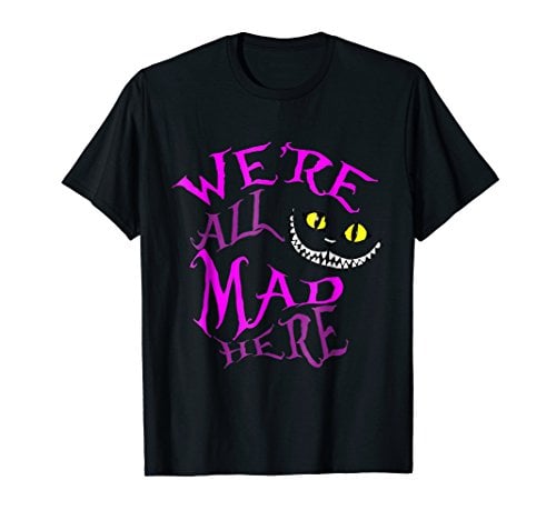 Book Cover We're All Mad Here T-shirt