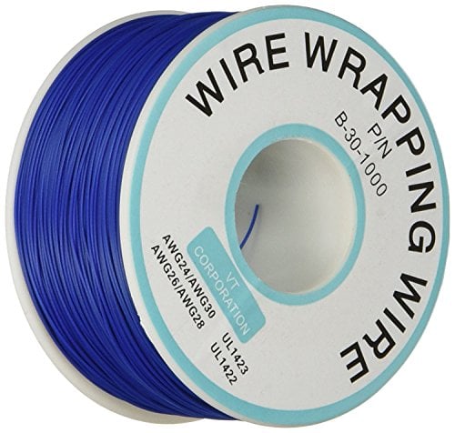 Book Cover WAFJAMF Breadboard P/N B-30-1000 Tin Plated Copper Wire Wrapping 30AWG Cable 305M Blue