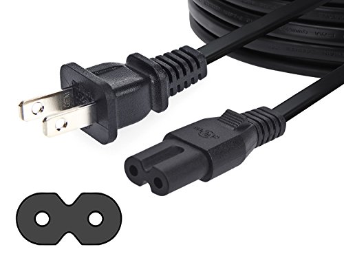 Book Cover AmazonBasics Replacement Power Cable for PS4 and Xbox One S / X - 12ft Black