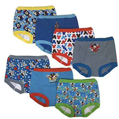 Book Cover Disney Mickey Mouse Boys Potty Training Pants Underwear Toddler 7-Pack Size 2T 3T 4T