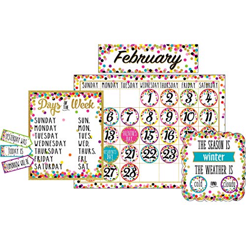 Book Cover Confetti Calendar Bulletin Board