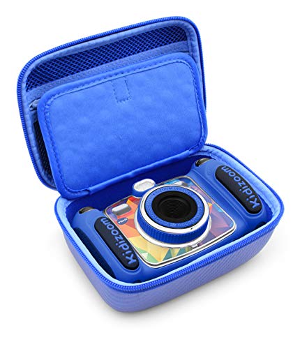 Book Cover CASEMATIX Blue Camera Case Compatible with Kidizoom Camera Pix Plus , Dragon Touch Instant Print Camera and Camera Toy Accessories - Includes Case Only