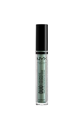 Book Cover NYX PROFESSIONAL MAKEUP Duo Chromatic Lip Gloss - Foam Party, Pistachio Base With Gold/Pink Duo Chrome Pearl