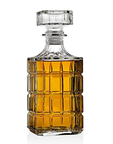 Book Cover Whiskey Decanter for Scotch Liquor Bourbon or Wine - 750ml