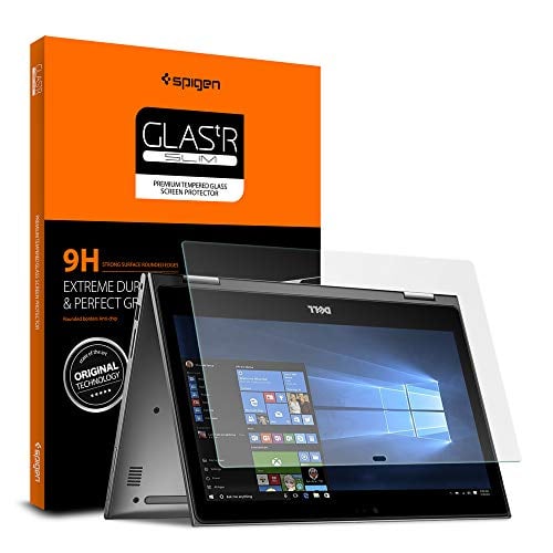 Book Cover Spigen Screen Protector Tempered Glass Designed for Dell Inspiron 13 5000 2 in 1 (13.3 inch) Touch Display