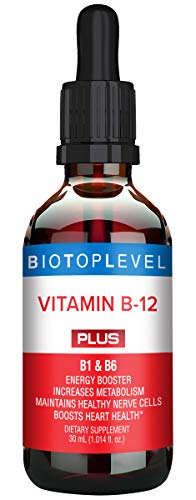 Book Cover Vitamin B12 Liquid Sublingual Drops Plus B1-B6 in Fastest Absorption Way. Most Complete Formula to Support Brain Cells and Nerve Tissue, Enhance Red Blood Cell Function, Increase Energy and Metabolism