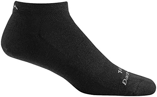 Book Cover Darn Tough Tactical No Show Light Sock - Black Large