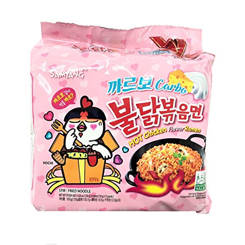 Book Cover Samyang Hot Chicken Flavour Ramen Carbonara (Limited Edition) 130g (Pack of 5)