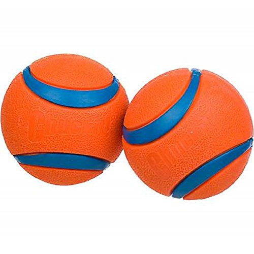 Book Cover Chuckit! Canine Hardware Ultra Ball, Large, 3-Inch, 2-Pack
