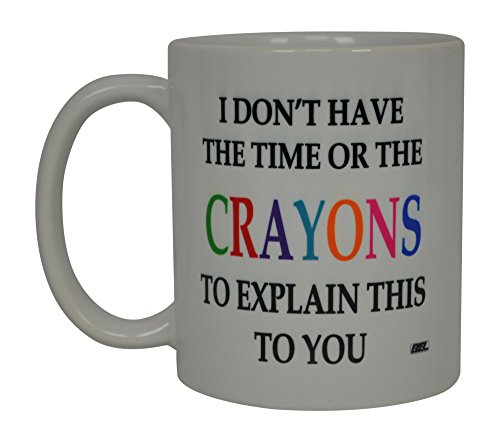 Book Cover Funny Sarcastic Coffee Mug Crayons Novelty Sarcastic Cup For Work