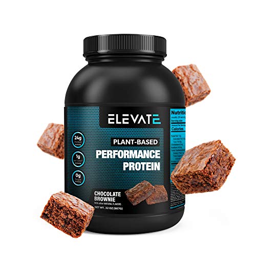 Book Cover Plant Based Vegan Protein Powder with High BCAAs and Glutamine, Low Carb Protein Powder Chocolate Brownie, Non GMO, NO Sugar, Dairy and Soy Free (26 Servings) - Elevate Nutrition