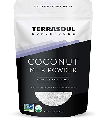 Book Cover Terrasoul Superfoods Organic Coconut Milk Powder, 16 Oz - Plant-Based Creamer | Keto Friendly