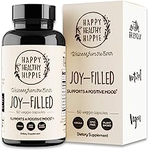 Book Cover Joy-Filled | Helps Relax The Mind and Body, Boosts Mood, Relieves Tension & Worries | 100% Plant-Based Supplement | Contains 7 Powerful Herbs, Non-GMO, 60 Vegan Capsules