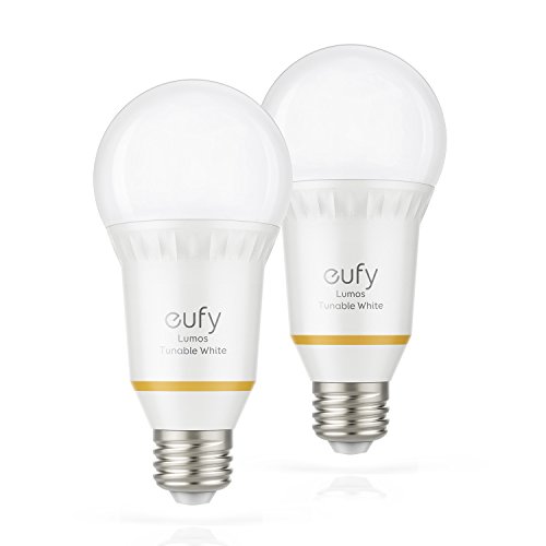 Book Cover eufy by Anker, Lumos Smart Bulb - Tunable White, Soft White to Daylight (2700K-6500K), 9W, Works with Amazon Alexa, No Hub Required, Wi-Fi, 60W Equivalent, Dimmable LED Bulb, A19, E26, 800 Lumens