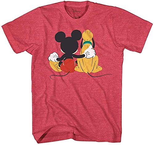 Book Cover Disney Mickey and Pluto Best Friends Adult T-Shirt
