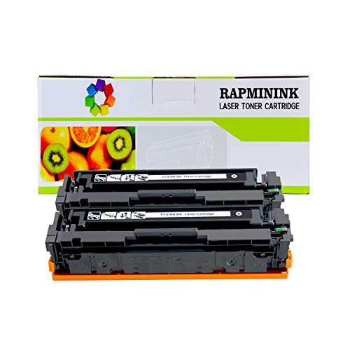 Book Cover RapmininK Compatible Replacement for 410A CF410A Toner Cartridge for use with Color Laserjet Pro MFP M477fdw MFP M477fdn MFP M477fnw, Color Laserjet Pro M452dn M452nw M452dw (Black, 2-Pack)