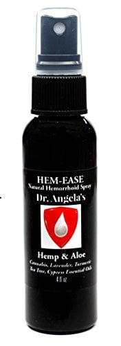 Book Cover Dr. Angela's Hemorrhoid Treatment Spray With Natural Aloe Vera, Coconut Oil, Witch Hazel & Therapeutic Essential Oils - Alleviate Itching, Burning & Inflammation - All-Natural Hemmoroid Relief - 4oz