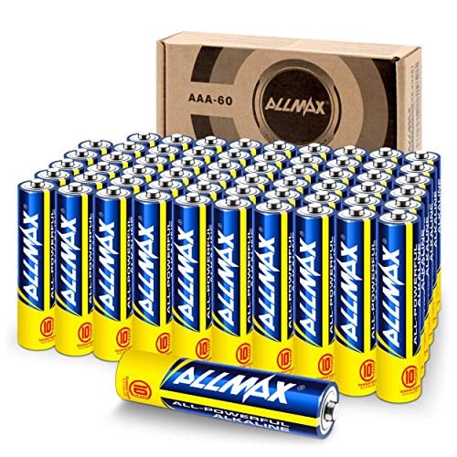 Book Cover ALLMAX All-Powerful Alkaline Batteries - AAA (60-Pack) - Premium Grade, Ultra Long Lasting and Leak-Proof with EnergyCircle (1.5 Volt)