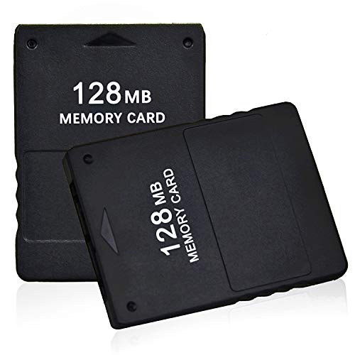 Book Cover TPFOON 2pcs Pack 128MB High Speed Game Memory Card Compatible with Sony Playstation 2 PS2