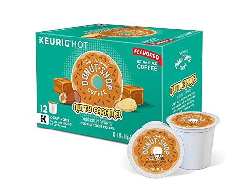 Book Cover The Original Donut Shop Nutty Caramel Medium Roast Coffee K-Cup Pods, (12-Count Box) (Pack of 2 Retail Boxes)