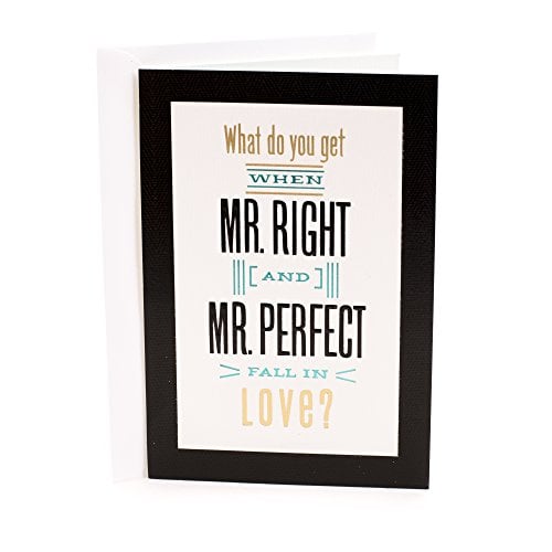 Book Cover Hallmark Wedding Card for Two Grooms (Perfectly Right)