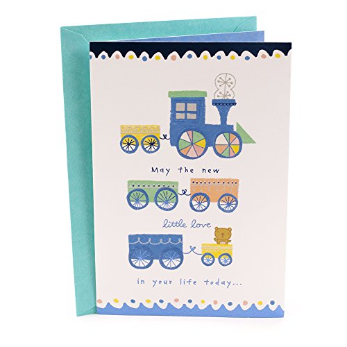 Book Cover Hallmark Baby Shower Card (Train)