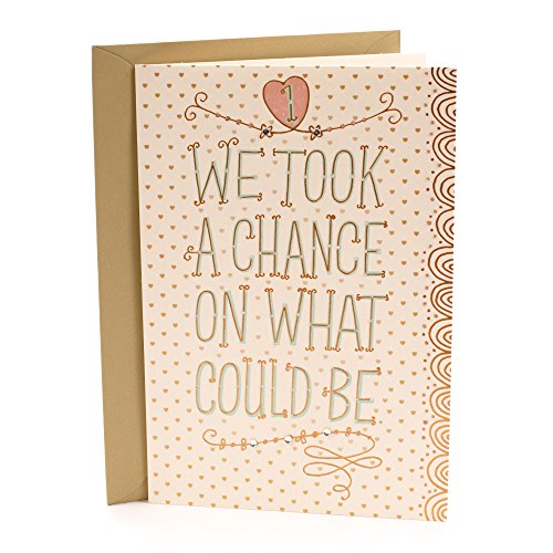 Book Cover Hallmark First Anniversary Greeting Card (Chance on What Could Be)